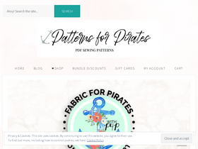 'patternsforpirates.com' screenshot