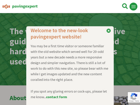 'pavingexpert.com' screenshot