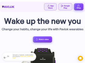 'pavlok.com' screenshot