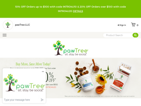 'pawtree.com' screenshot