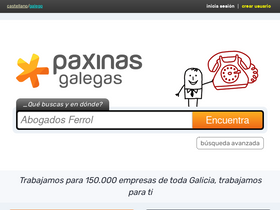 'paxinasgalegas.es' screenshot