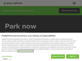 'paybyphone.com' screenshot
