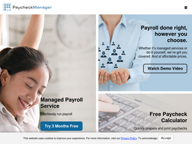 'paycheckmanager.com' screenshot