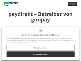 'paydirekt.de' screenshot