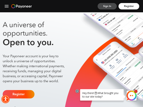 'payoneer.com' screenshot
