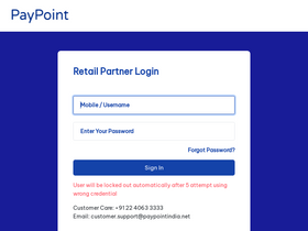 'paypointindia.co.in' screenshot