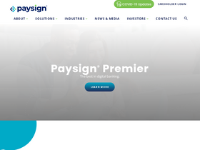 'paysign.com' screenshot