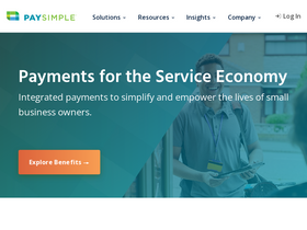 'paysimple.com' screenshot