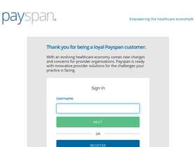 'payspanhealth.com' screenshot
