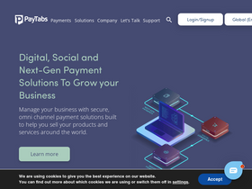 'paytabs.com' screenshot