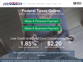'payusatax.com' screenshot