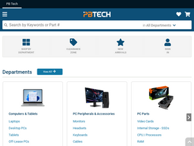 'pbtech.com' screenshot