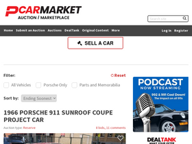 'pcarmarket.com' screenshot