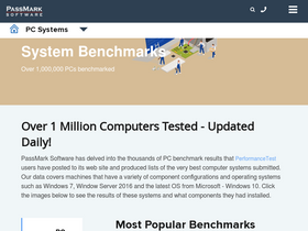 'pcbenchmarks.net' screenshot