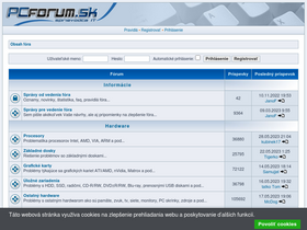'pcforum.sk' screenshot