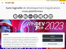'pcsoft.fr' screenshot