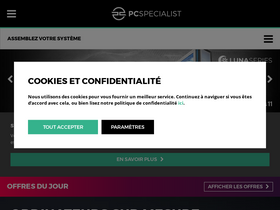'pcspecialist.fr' screenshot