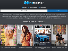 'pdf-magazines-archive.com' screenshot