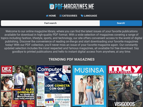 'pdf-magazines.me' screenshot