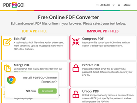'pdf2go.com' screenshot