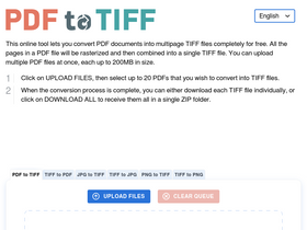 'pdf2tiff.com' screenshot
