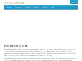 'pdfbooksworld.com' screenshot