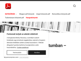 'pdfkonyvek.com' screenshot