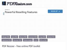 'pdfresizer.com' screenshot