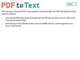 'pdftotext.com' screenshot