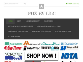 'pdxrvwholesale.com' screenshot