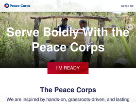 'peacecorps.gov' screenshot