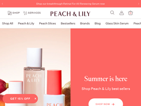 'peachandlily.com' screenshot