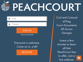'peachcourt.com' screenshot