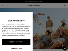 'peakperformance.com' screenshot