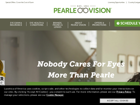 'pearlevision.com' screenshot