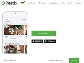 'peatix.com' screenshot