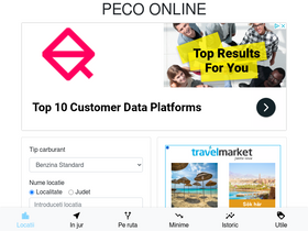 'peco-online.ro' screenshot
