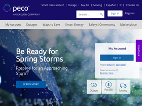 'peco.com' screenshot