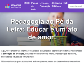'pedagogiaaopedaletra.com' screenshot