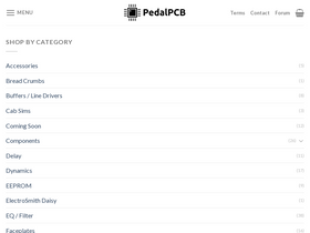 'pedalpcb.com' screenshot