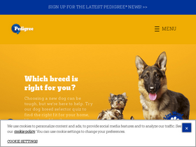 'pedigree.com' screenshot