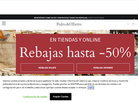 'pedrodelhierro.com' screenshot