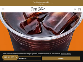 'peets.com' screenshot