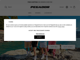 'pegadorfashion.com' screenshot