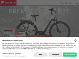 'pegasus-bikes.de' screenshot