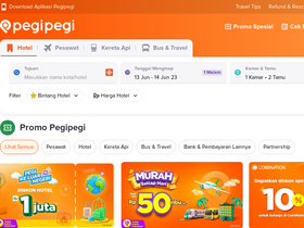 'pegipegi.com' screenshot