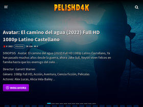 'pelishd4k.com' screenshot