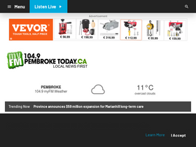 'pembroketoday.ca' screenshot