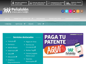 'penalolen.cl' screenshot