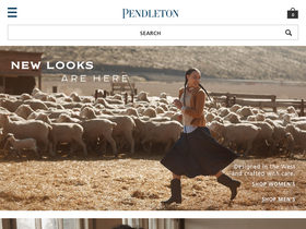 'pendleton-usa.com' screenshot